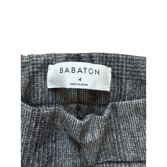 Aritzia Babaton Women’s Wool Cashmere Plaid Cropped Pant Size 4 - Picture 3 of 10